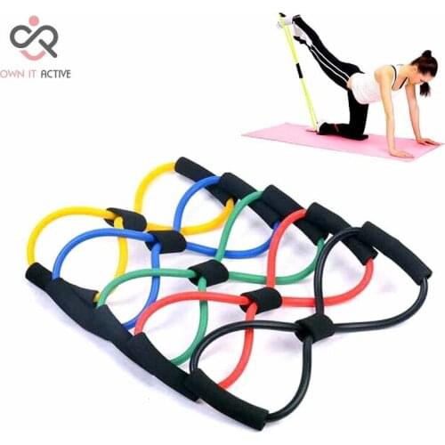 Resistance Training Muscle Elastic Band Tube Weight Control Fitness Equipment For Yoga Multicolor Durable M002