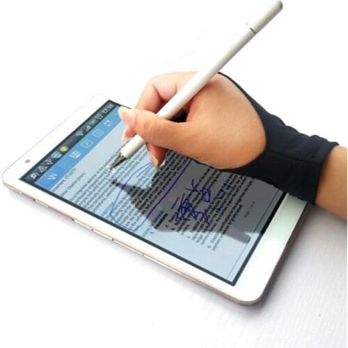 Hot Sale Anti-Fouling Glove Both for Right and Left Hand 2 Finger Artist Drawing for Any Graphics Drawing Tablet