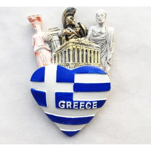 Greek flag creative travel elements travel souvenirs magnetic stickers refrigerator stickers