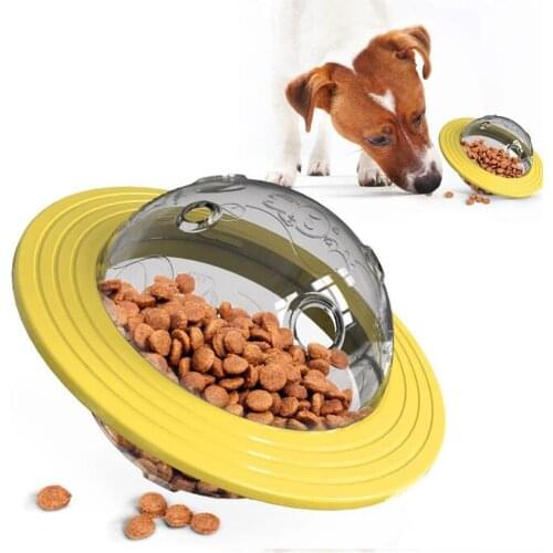 N16 Interactive Dog Cat Food Treat Ball Bowl Toy Pet Shaking Leakage Food Container Puppy Cat Slow Feed Pet Tumbler Toy