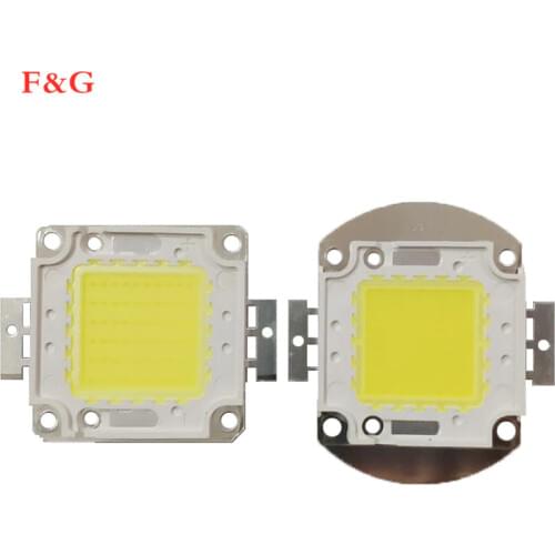 Lámpara LED COB Chip 20W 30W 50W AC 110V 220V inteligente IC LED cuentas para DIY LED Grow reflector día blanco frío blan