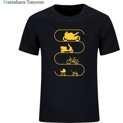 Summer NEW Fashion Baby-Car Bike Bicycle Motorcycle Evolution Tee Shirt For men T-shirt Summer Hip hop T Shirt Plus Size