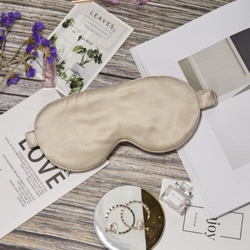 Sleeping Mask Simple Mulberry Silk Eyes Mask Soft Breathable Blindfold Headband Eyepatch Night Mask Birthday Wedding Hand Gifts