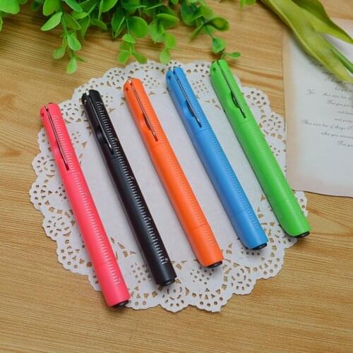 Multifunction Ballpoint Pen With Folding Scissors Knife Ruler Random Color Creative Pens For Writing Office School Stationery