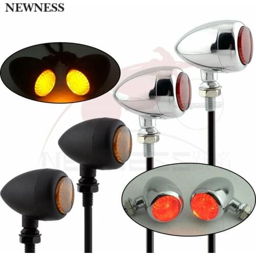 Motorcycle Turn Signals Indicator Light Retro Bullet Flashers LED Blinker Lamp Vintage For Harley ATV