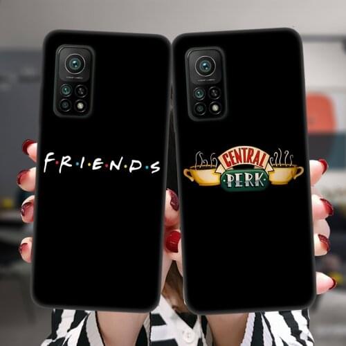 Friends TV Show Central Perk Coffee Soft Silicone Case For Xiaomi Mi 10T Lite Redmi Note 10 10S 9S 7 8 9 Pro 8T 9C Black Cover