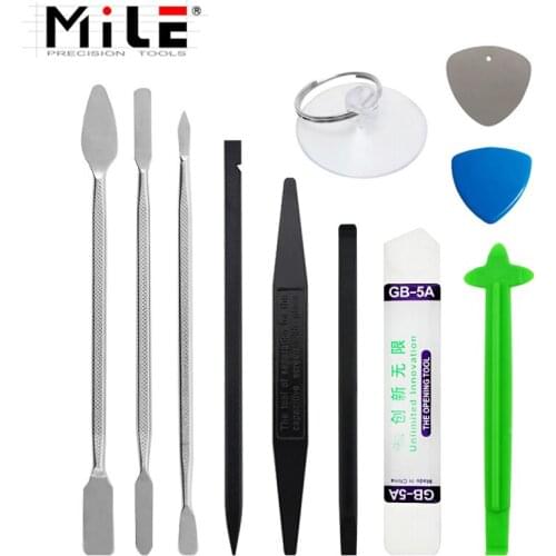 MILE 11in1 Metal Spudger Set Nylon Opener for iPhone Tablet Computer Pry Opening Tools Mobile Phone Repair Tools Kit