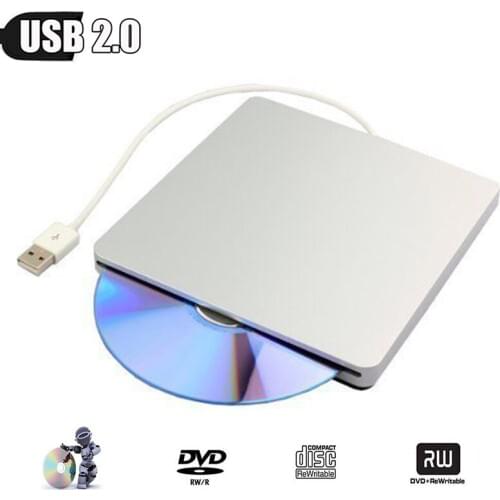 Laptop 8X DVD Player SuperDrive for Apple Mac PC Laptop Notebook Win 7/8/10 DVD-ROM Combo 24X CD-R Writer External Optical Drive
