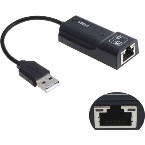 1PC Network Card USB Ethernet for RTL8152 Chips 2.0 10/100Mbps to RJ45 Lan USB Wifi Adapter For Tablet PC Win 7 8 10 XP Mac iOS