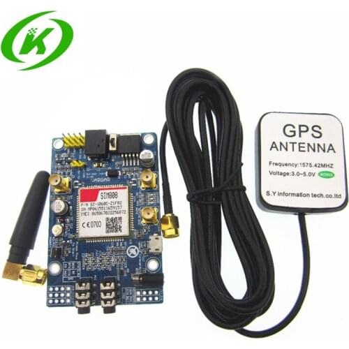 SIM808 Module GSM GPRS GPS Development Board IPX SMA with GPS Antenna for Raspberry Pi Support 2G 3G 4G SIM Card