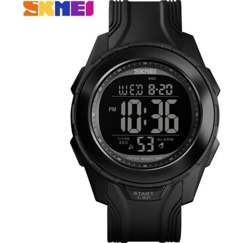 SKMEI 1503 New Mens Sports Watches Back Light LED 50M Waterproof Digital Watch Chronograph Week Wristwatches Relogio Masculino