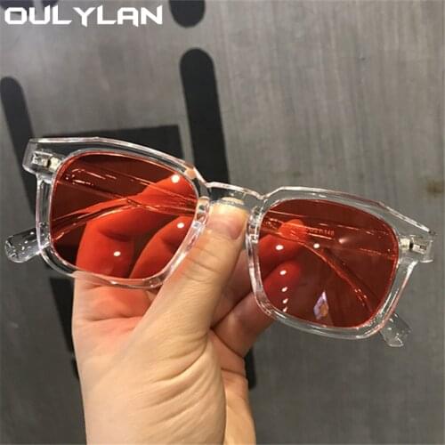 Oulylan Fashion Women Men Sunglasses Vintage Brand Designer Small Frame Sun Glasses Ladies Ocean piece Outdoor Goggles UV400