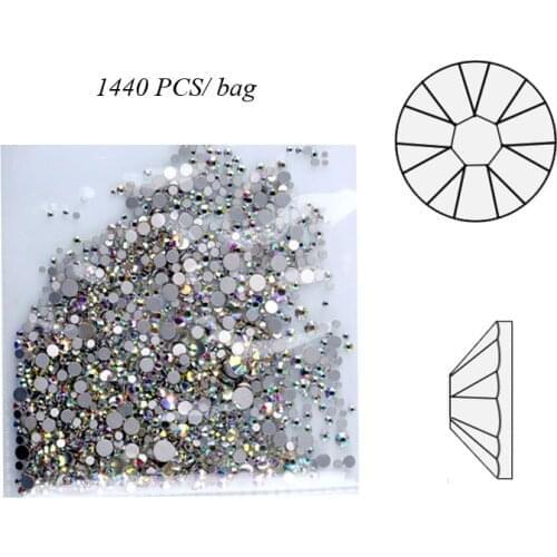Hot Fix Rhinestones Iron On Rhinestones High Quality Hot Fix Rhinestone Glass Crystal AB DIY Clothes