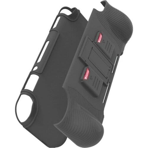 TPU Protective Cover Housing Shell for Nintendo Switch Lite Handle Grip Case Holder with Two Game Card Slots for NS Switch Lite