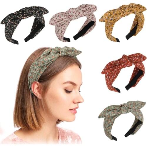 Ladies Cloth Floral Wide Side Hair Hoop Flower Portable Hair Band Gift Headdress Headband резинки для волос 2021 Summer