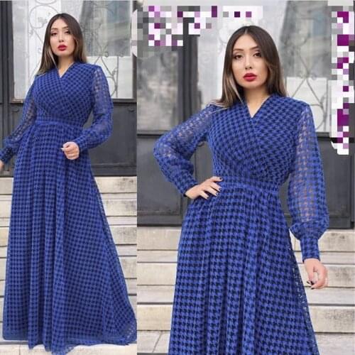Women Long Sleeve Dress African Print Chiffon Maxi Dresses Dashiki 2021 Spring Summer African Elegant Evening Gowns Lady Outfits