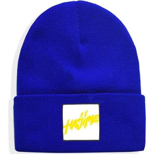 Hajime Miyagi Andy print Winter Casual Hat For Men Women Fashion Knitted Winter Hat