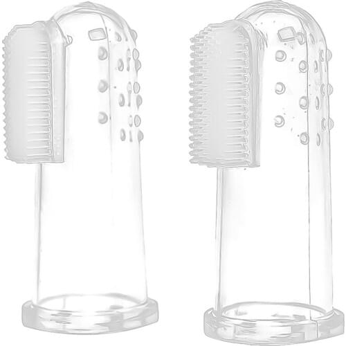 1pcs Infant Newborn Baby Finger Toothbrush Kids Safety Silicone Baby Teether With Box Baby Soft Tooth Cleaning Tool