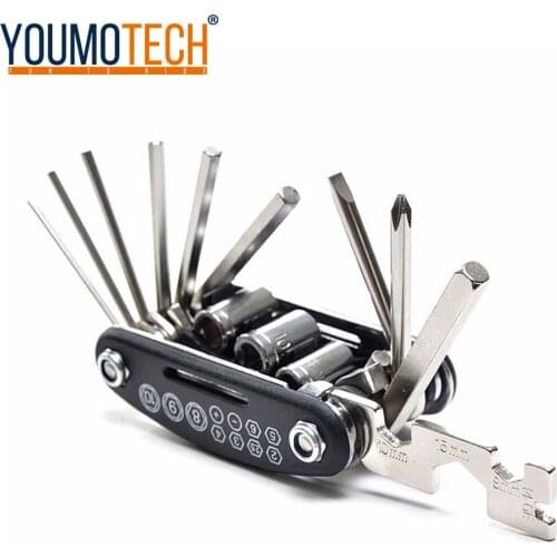 16 In 1 Multi-Function Bike Motorcycle Mechanic Repair Tools Travel electric cars Allen Key Multi Hex Wrench Screwdriver Kits