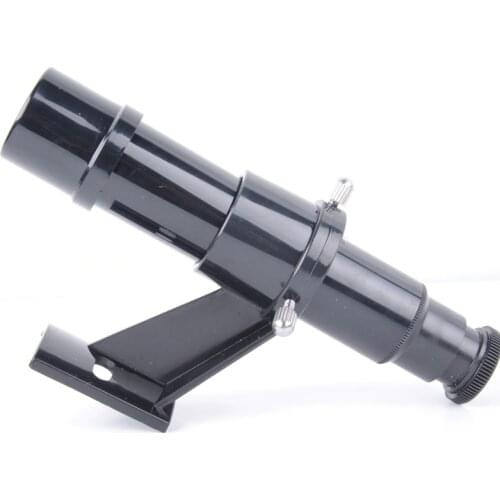 2020 5x24 Astronomical Telescope Finderscope Optical Finder Riflescopes With Sight Bracket Crosshair Black No Monocular