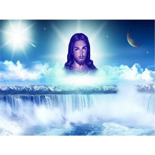 5D DIY Diamond Painting Jesus Diamond Embroidery Cross Stitch religion icon Rhinestone Mosaic Art Landscape Home Decoration Gift