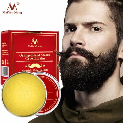 MeiYanQiong Orange Beard Growth Balm Promote Hair and Eyebrow Growth Moisturizing Hair Prevents Bifurcation Fall Of Groomed