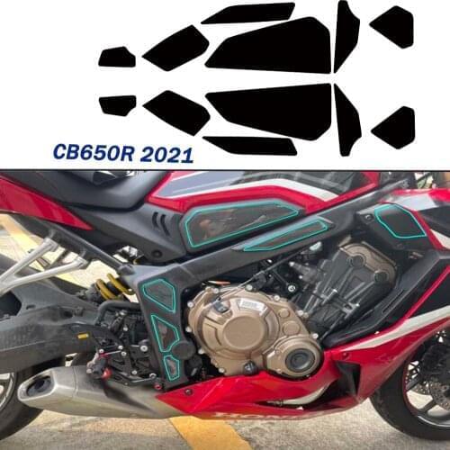 CBR650R 2021 Motorcycle Carbon Fairing Sticker For Honda Scooter CBR 650R CBR 650 R Tank Pad Protector Sticker accessories