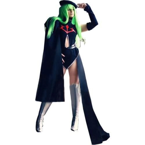 Code Geass CC Cosplay Black Womens Code Geass Cosplay Costume with hat and gloves