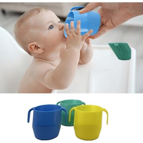 Baby Insulation Oblique Mouth Cup Leakproof Infant Learning Drinking Cups Slanted Cup Anti-fall Baby Drinking Trainning Cup