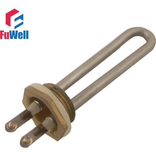 DN25 32MM 1inch Flange Electric Heating Element for Boiler Heater,Hexagonal Head Electric Bolier Heater Pipe 700W 1000W 1500W