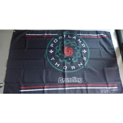 Portland thorns flag , 90X150CM size,100% polyster