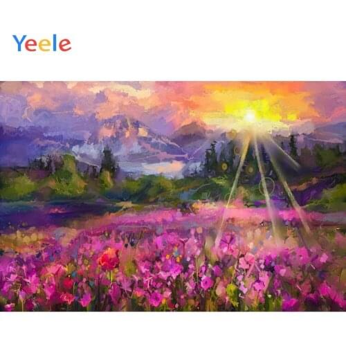 Yeele Painting Flowers Sun Baby Portrait Decoration Photography Backdrops Customized Photographic Backgrounds For Photo Studio