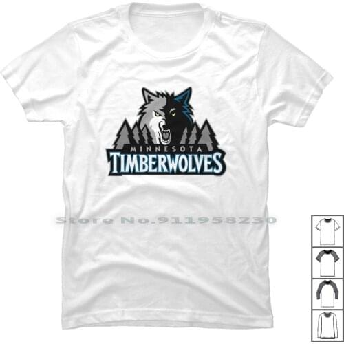 Timberwolves T Shirt 100% Cotton Animal Lover Minnesota Lover Over Tim