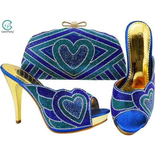 Italian Design Women Sandals And Bag High Quality Ins Hot Shoes With Matching Bags Set Nigerian Womens Party Shoes And Bag
