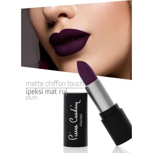 Cosmetic Lip Makeup Matte Chiffon Touch Lipstick Plum Lip Gloss Waterproof Lips Velvet Volume Moisturizer Silky Beauty