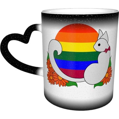 Gay Pride Mug Coffee That Changes Color Mug Creative Stylish Ceramic Cups