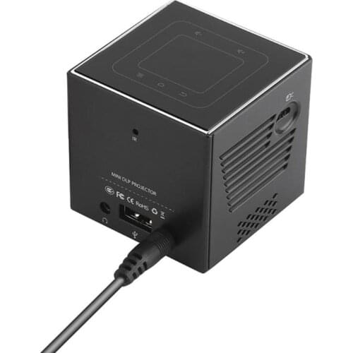 C80 Mini Projector Android 7.1.2 OS 4K DLP Projector with 2.4G/5G WIFI BT