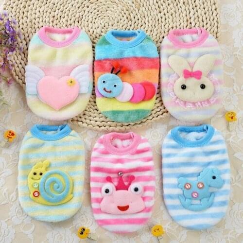 Loss promotion flannel milk dog clothes small dog cat dog dog autumn and winter vest pet supplies