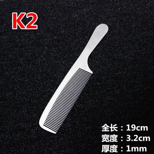 10pcs Stainless Steel Professional Salon Hairdressing Comb Hair Cutting Comb