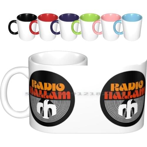 Radio Hallam 1970s / 1980s Ceramic Mugs Coffee Cups Milk Tea Mug Radio Hallam Hallam Fm Retro Radio Radio Logo Ilr Independent