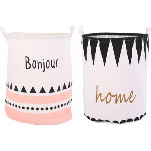 Collapsible Storage Basket, Large Sized Storage Bin Organizer with Handles for Home Nursery Dorm Room