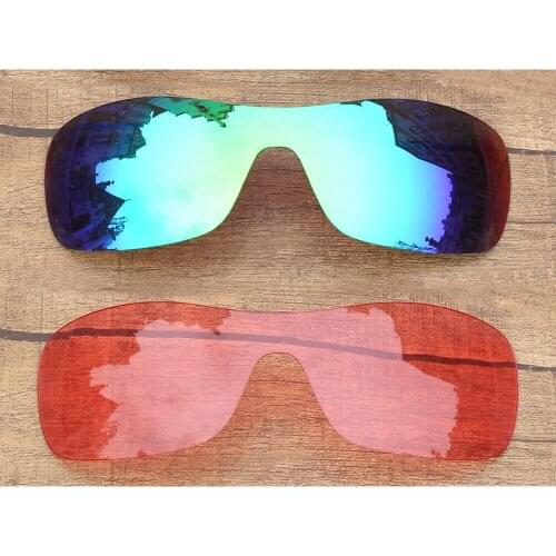 Vonxyz Two Pieces Ice Mirror & Pink Replacement Lenses for-Oakley Antix Frame