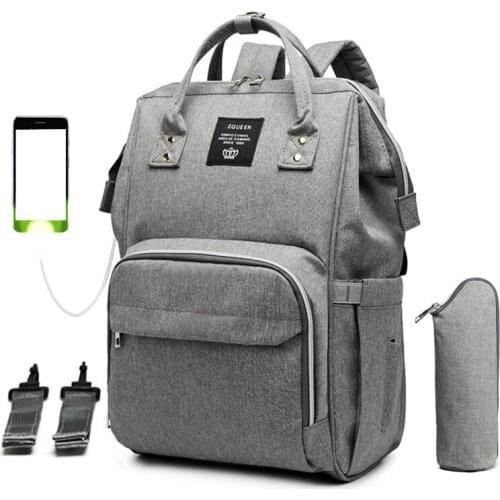 Mummy bag USB Diaper Bag Baby Care Large Capacity Mom Backpack Mummy Maternity Wet Bag Waterproof Baby Pregnant Bag