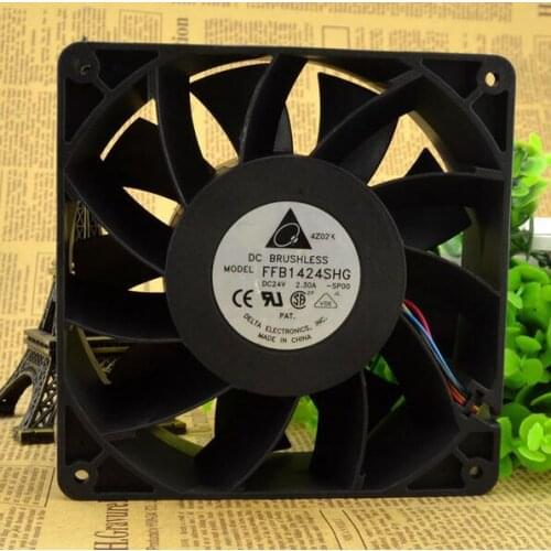 Delta 14CM DC 24V 2.30A FFB1424SHG 140*140*50mm High Quality 4-wire PWM Temperature Control Thermal Radiation Fan