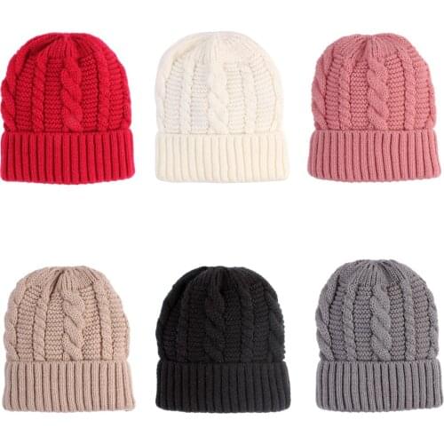 Knitted Kids Beanie Cap Infant Baby Boy Girl Hat Warm Children Baby Autumn Winter Girls Hat For Kids Toddler Muts Bonnet Enfant