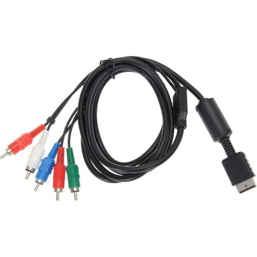 1.8m/6FT HDTV AV Audio Video Cable AV A/V Component Cable Cord Wire Slim Game Adapter For Sony PlayStation 2 3 PS2 PS3