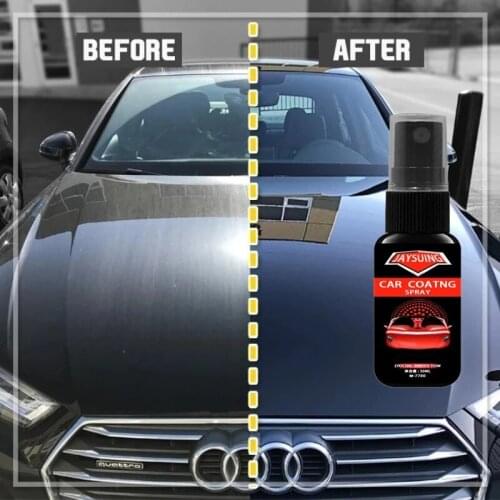 30/50ML Ceramic Spray Coating Car Polish Spray Sealant Top Coat Quick Nano-Coating Quick Coat Ceramic Waterless Wash Shine