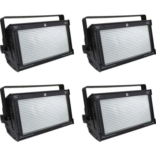 4Pcs/lot 1000W DMX Lights RGB LED Flashing Strobe Professional Atomic 3000 LED Strobe Light With High Brightness