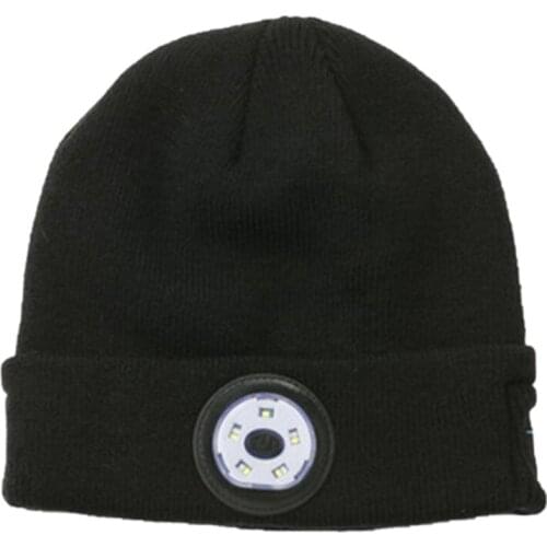 5.0 Knitted Hat with Bluetooth LED Light, Bilateral Stereo, Suitable for Outdoor/Night Running/Night Fishing