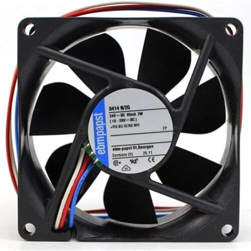 8414N/2G 8025 24V 85mA 2W three-wire speed measuring cooling fan 6months Warranty
